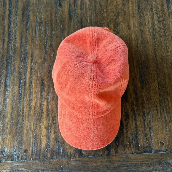 Anthropologie NWOT Orange Terry Icon Baseball Cap - Picture 7 of 9